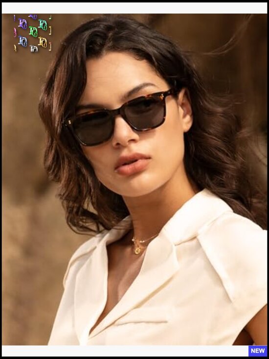 Square Acetate Sunglasses Retro Tortoise Frame UV400 Polarized